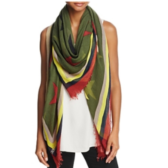 Zadig & Voltaire Delta Stars Scarf - Picture 1 of 5
